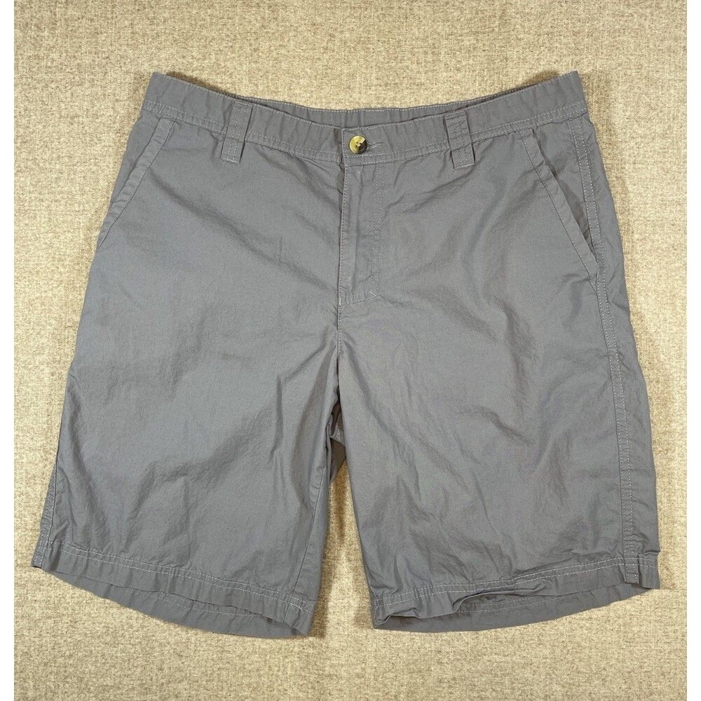 Columbia Chino Washed Out Shorts Men’s Size 34 10” Inseam Gray Fishing Outdoors